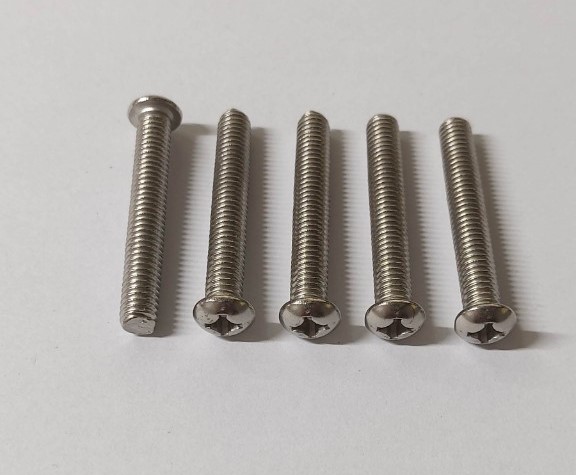 bulong đầu tròn inox M6x30, bulong đầu tròn inox M6x40